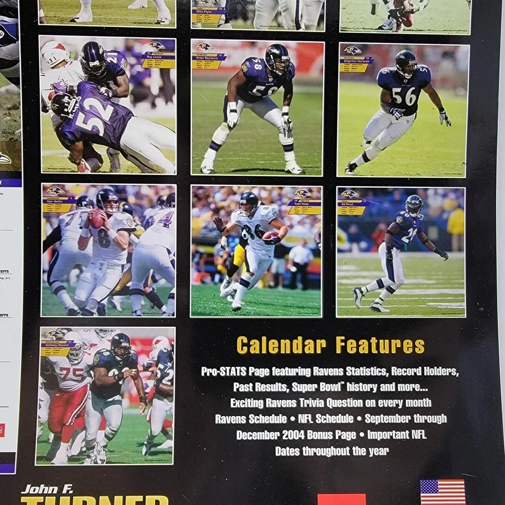 NFL Baltimore Ravens‎ 2005 Team Calendar Turner and Company 12